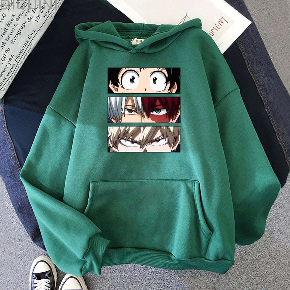 Izuku, Bakugou and Todoroki Hoodie