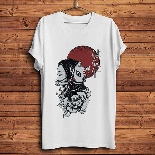Nezuko with Kitsune Mask Shirt