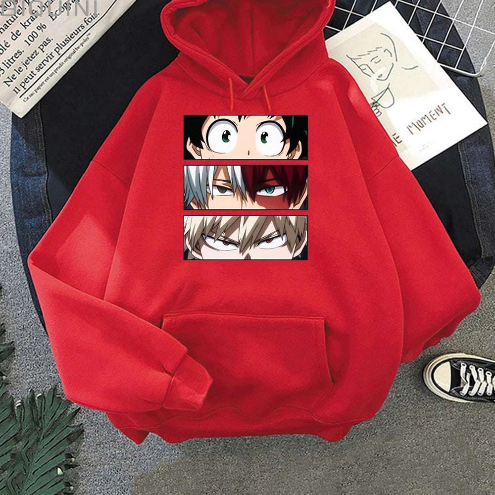Izuku, Bakugou and Todoroki Hoodie