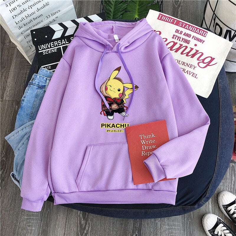 Pokemon Hoodie Pikachu StreetStyle