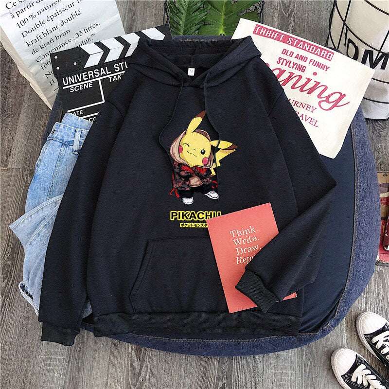 Pokemon Hoodie Pikachu StreetStyle