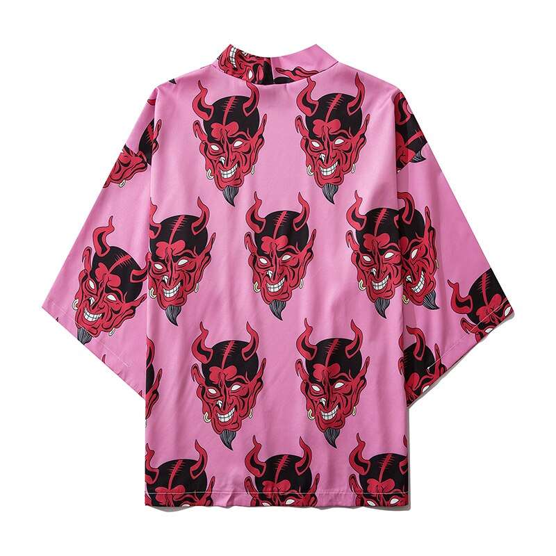Demon Face Japanese Kimono