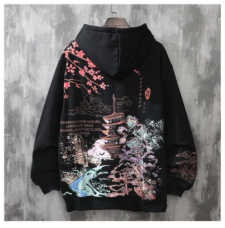 Stand out in style with our Japanese Street Sweatshirt. Made from high-quality cotton material, this sweatshirt features a unique and eye-catching print inspired by Japan's eclectic fashion. With full sleeve length, it's perfect for staying warm on chilly days while still looking fashionable.