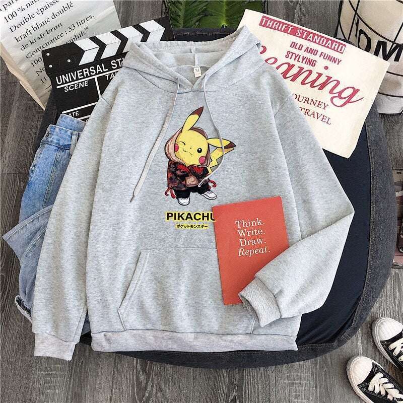 Pokemon Hoodie Pikachu StreetStyle