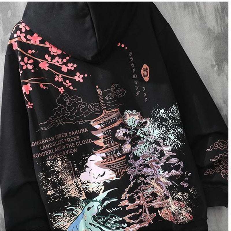 Stand out in style with our Japanese Street Sweatshirt. Made from high-quality cotton material, this sweatshirt features a unique and eye-catching print inspired by Japan's eclectic fashion. With full sleeve length, it's perfect for staying warm on chilly days while still looking fashionable.