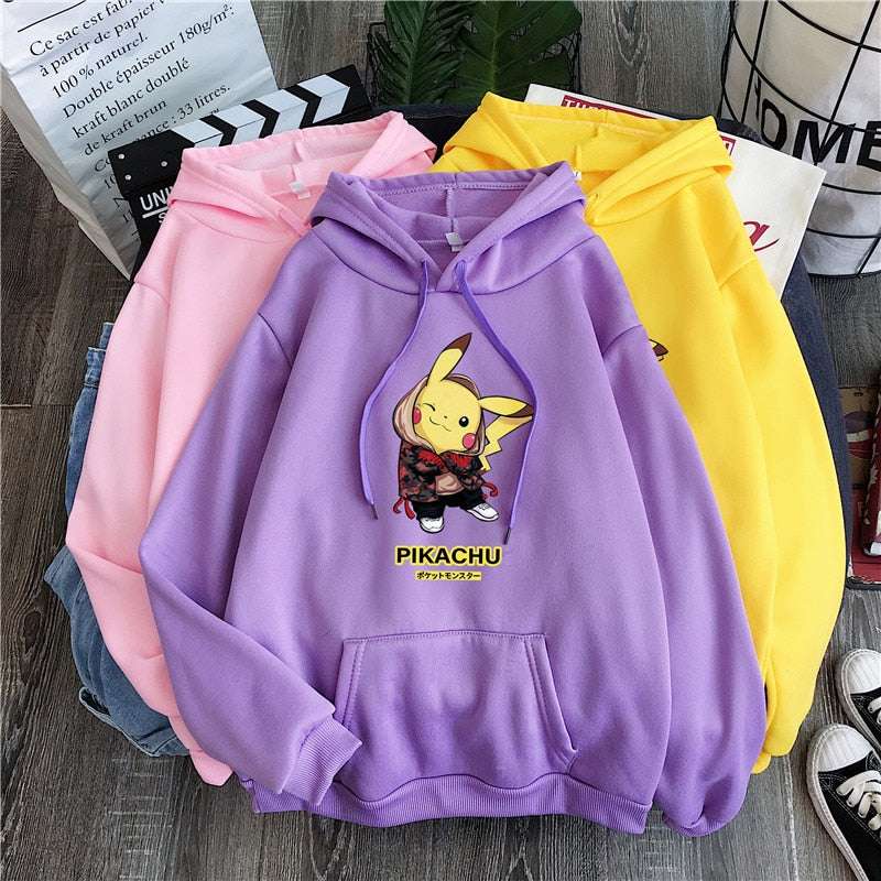 Pokemon Hoodie Pikachu StreetStyle