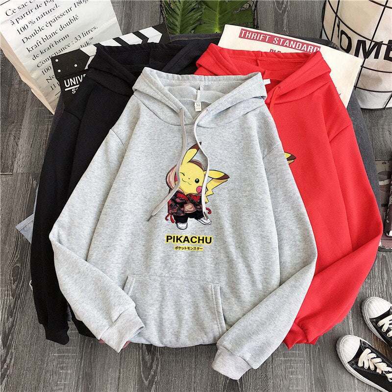 Pokemon Hoodie Pikachu StreetStyle