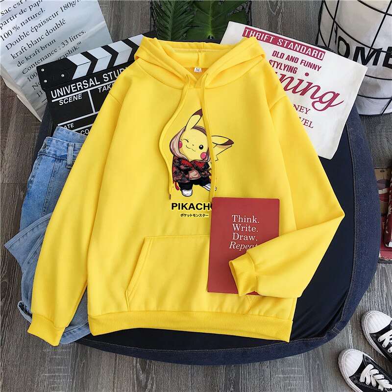 Pokemon Hoodie Pikachu StreetStyle