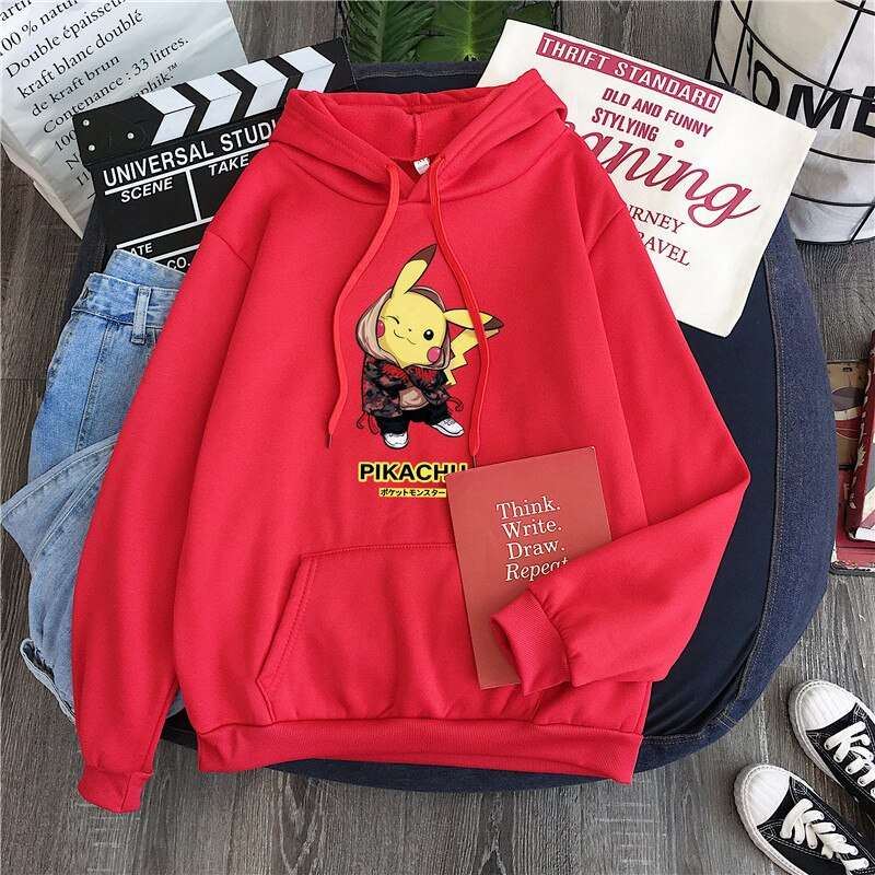 Pokemon Hoodie Pikachu StreetStyle