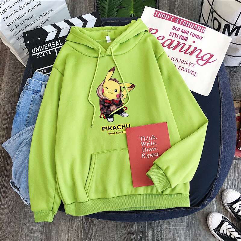 Pokemon Hoodie Pikachu StreetStyle