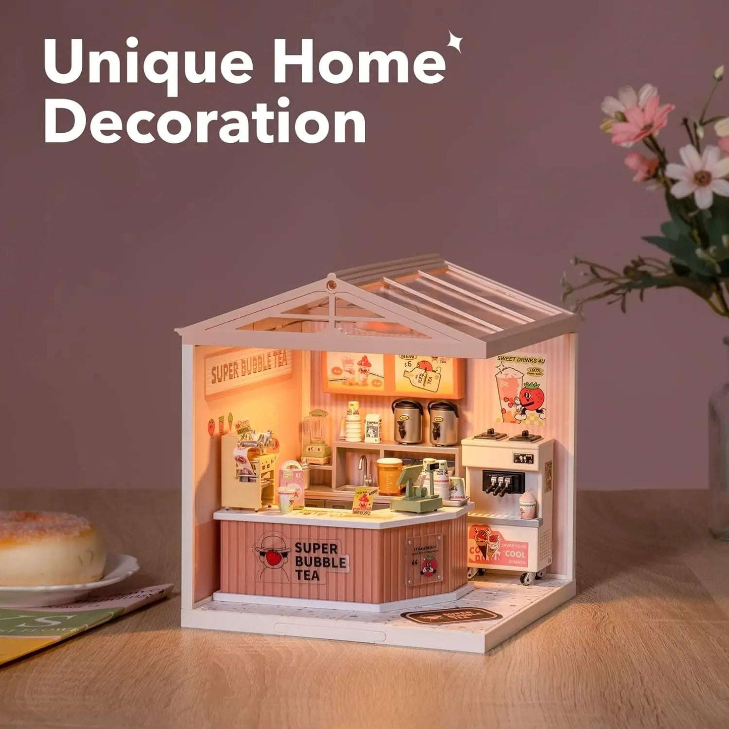 DIY Miniature Dollhouse Kit: Puzzle Building Blocks Set