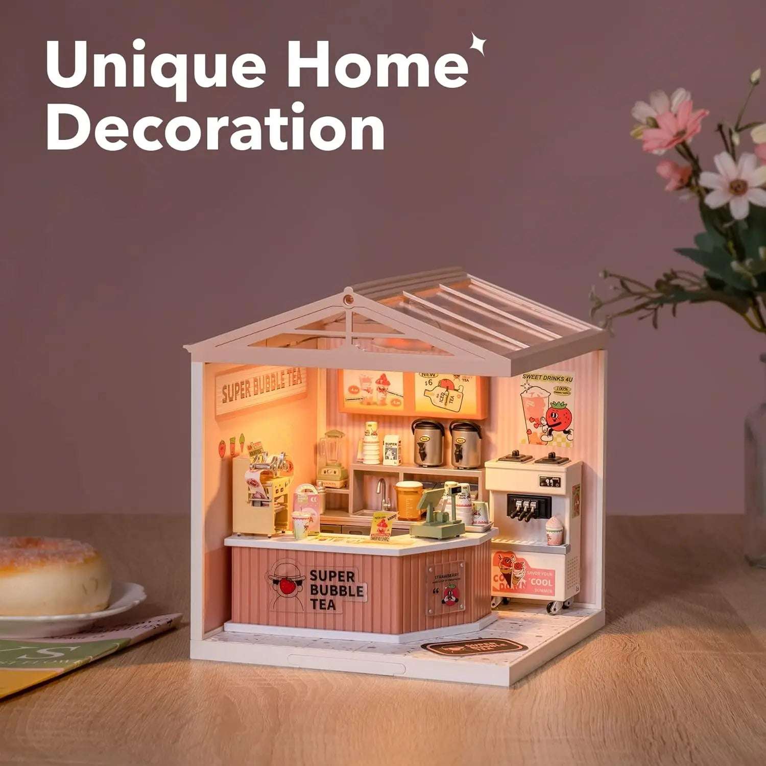 DIY Miniature Dollhouse Kit: Puzzle Building Blocks Set