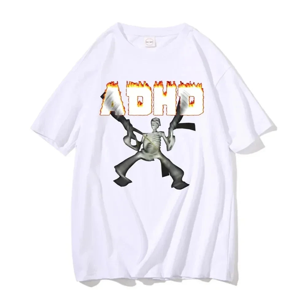Adhd Skeleton Meme T-shirt