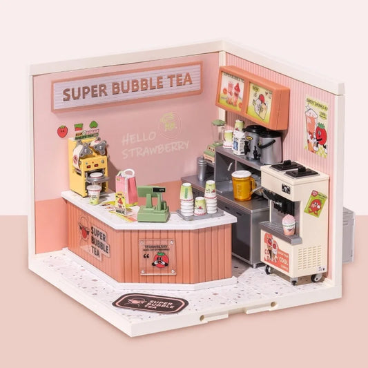 DIY Miniature Dollhouse Kit: Puzzle Building Blocks Set