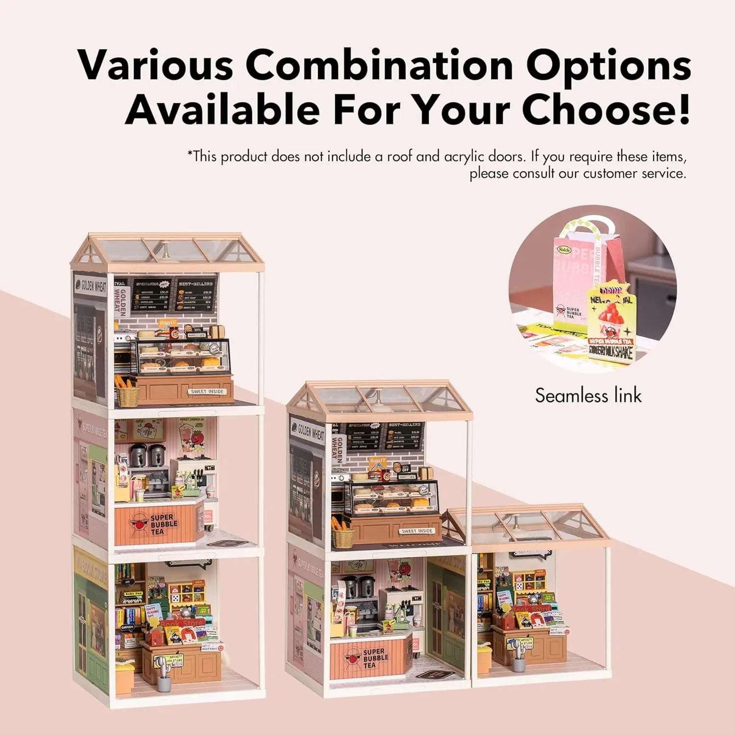 DIY Miniature Dollhouse Kit: Puzzle Building Blocks Set
