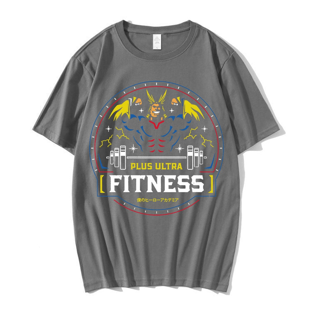 Discover the ultimate All Might Gym Shirt at Feel the Anime. Crush your workouts with this powerful tee featuring the Symbol of Peace. Made with premium materials, it offers comfort and flexibility for intense training. Shop now and unleash your inner hero!