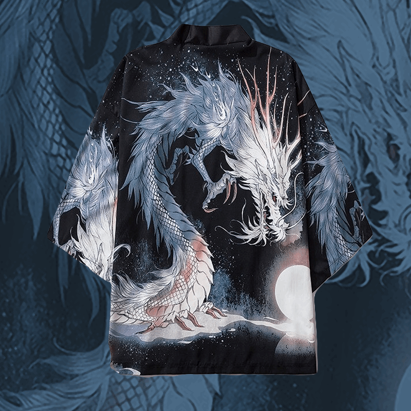 Blue Dragon Japanese Kimono