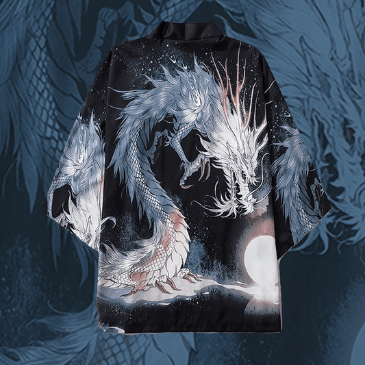 Blue Dragon Japanese Kimono
