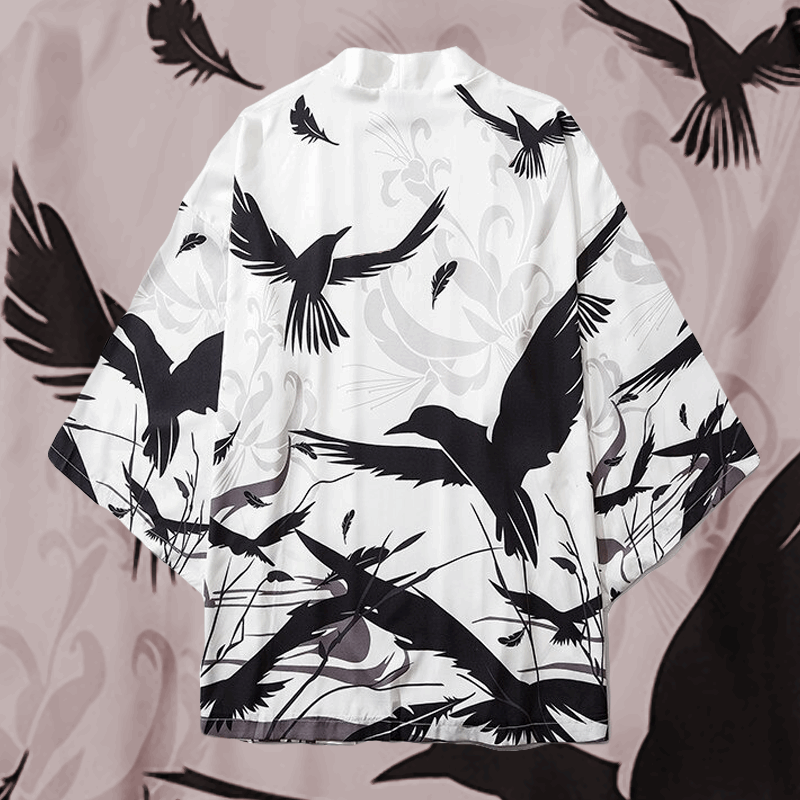 Black Crow Japanese Kimono