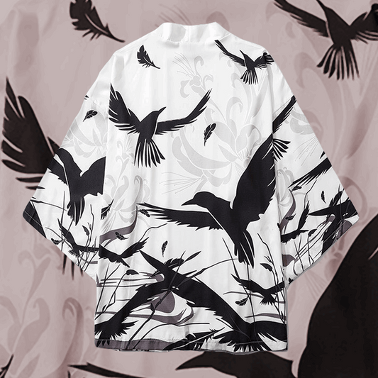 Black Crow Japanese Kimono