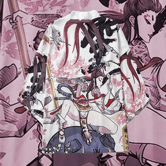 Samurai Girl Japanese Kimono