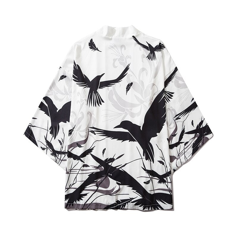Black Crow Japanese Kimono