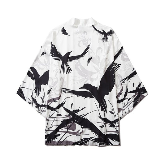 Black Crow Japanese Kimono