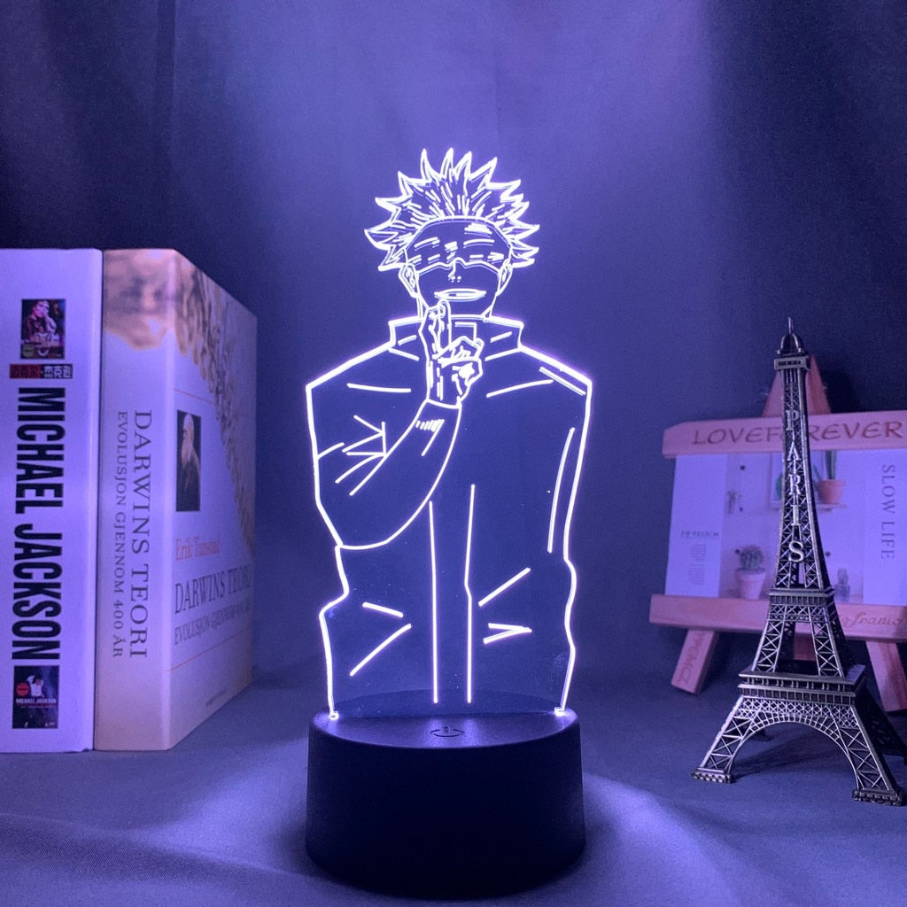 Satoru Gojo LED Lamp 3D.