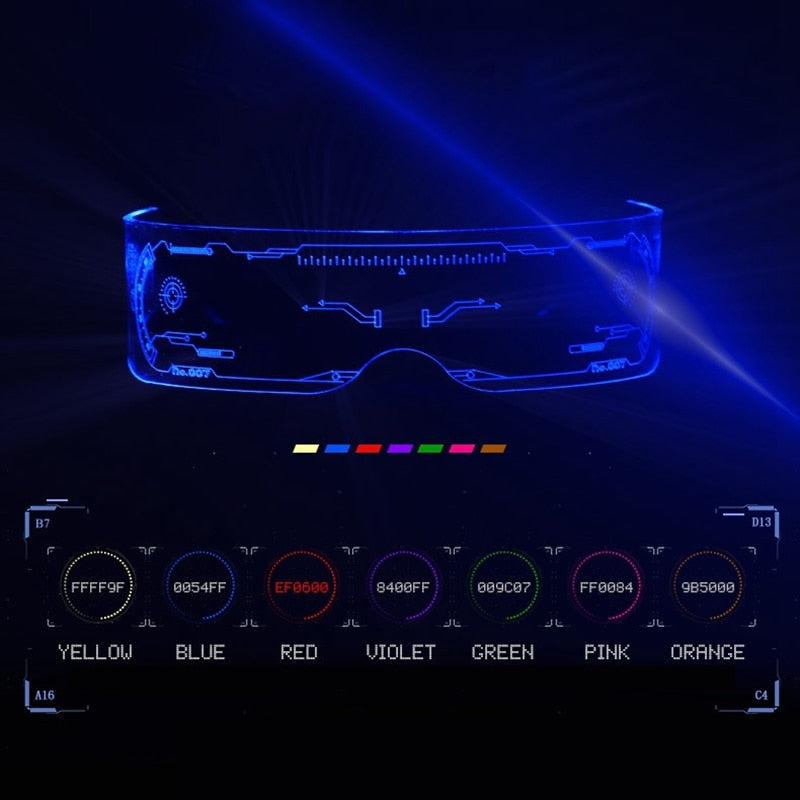 Cyberpunk LED Sunglasses