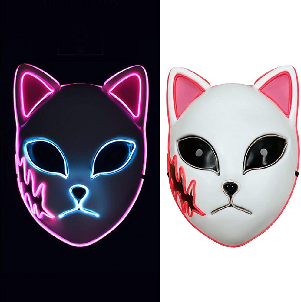 Kitsune Mask LED Demon Slayer