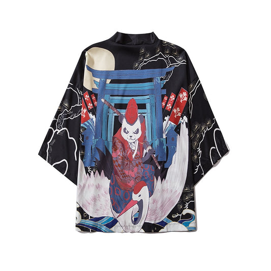 Panda Samurai Japanese Kimono