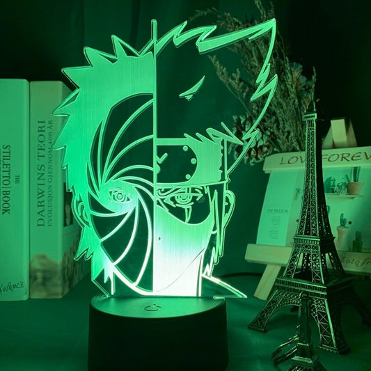Obito vs Kakashi LED Lamp 3D.