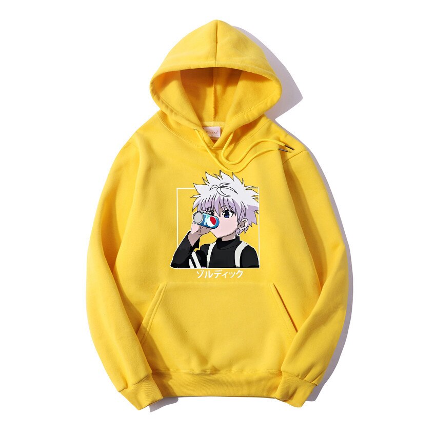 Толстовка Killua с капюшоном цвета соды