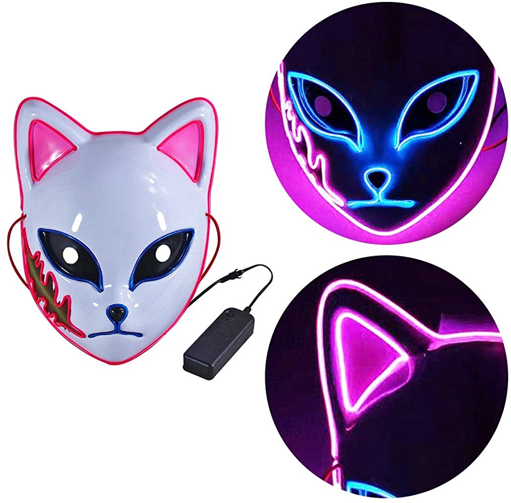Kitsune Mask LED Demon Slayer