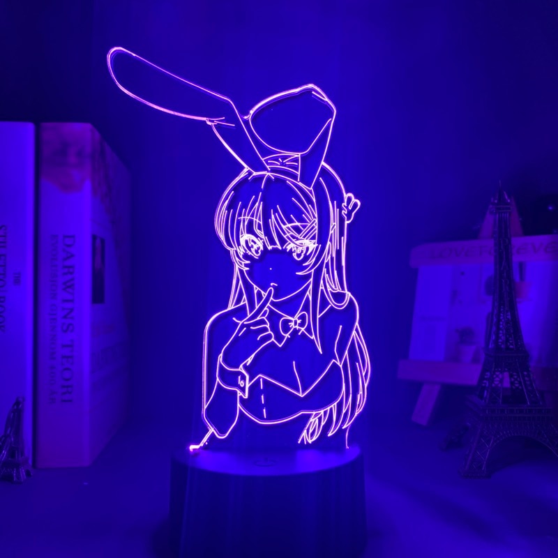 Mai Sakurajima Night LED Lamp Bunny Girl.