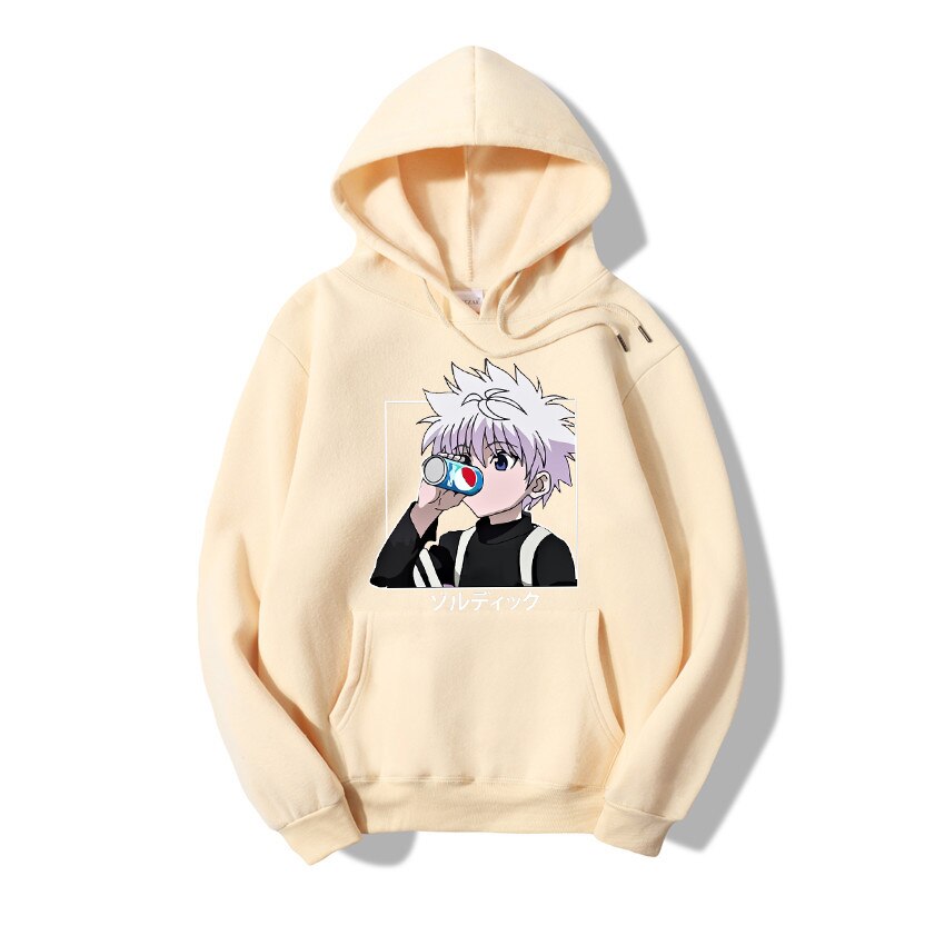 Толстовка Killua с капюшоном цвета соды