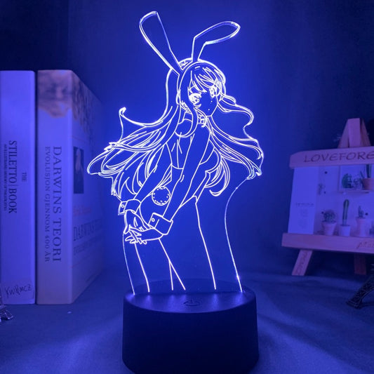 Mai Sakurajima Night LED Lamp Bunny Girl.