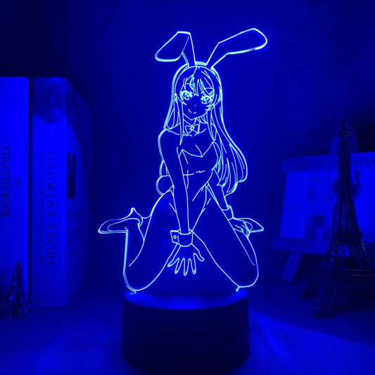 Mai Sakurajima Night LED Lamp Bunny Girl.