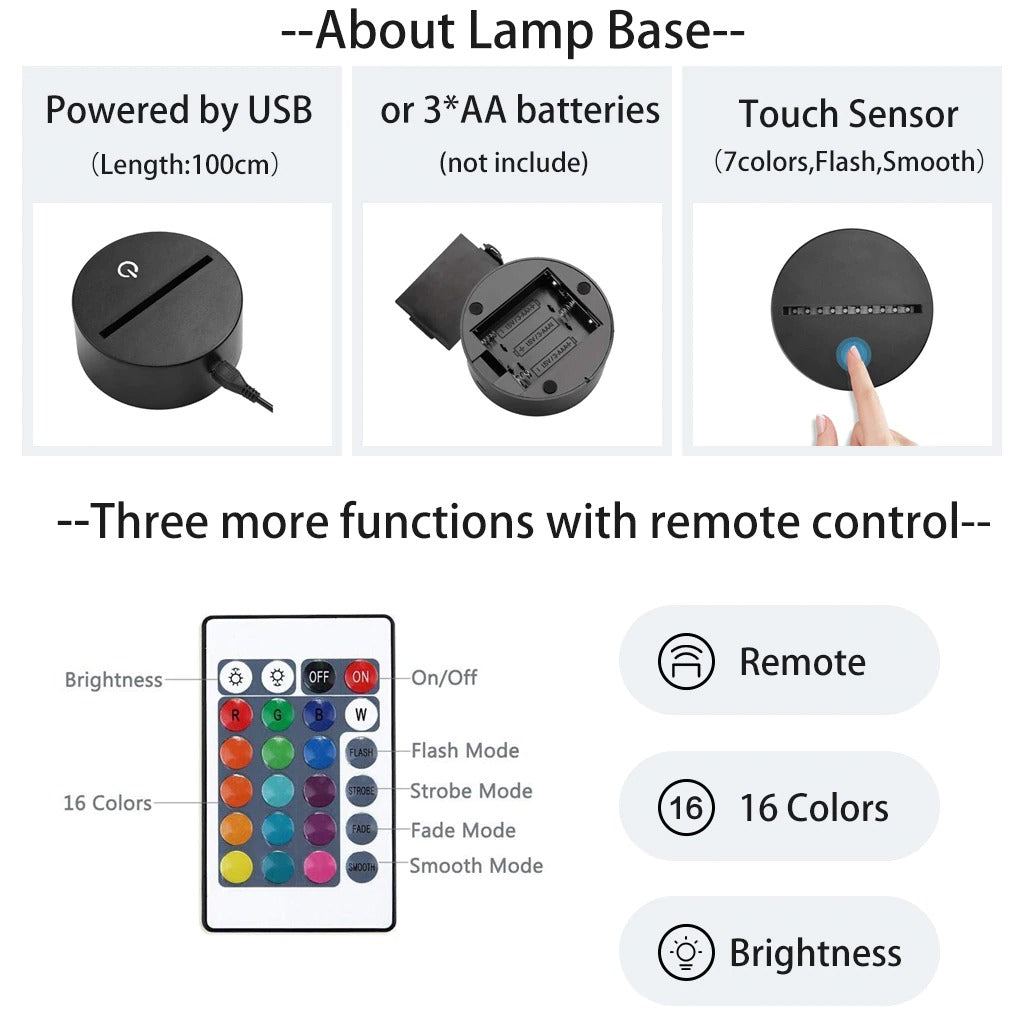 Zero Two Night LED Lamp.