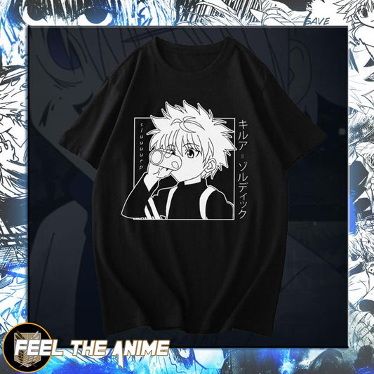 Killua with Soda Shirt.