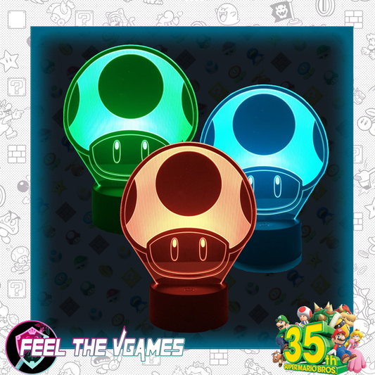 Super Mario Mushroom 3D Led Lamp