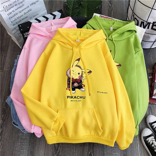 Pokemon Hoodie Pikachu StreetStyle