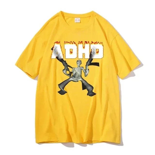 Adhd Skeleton Meme T-shirt