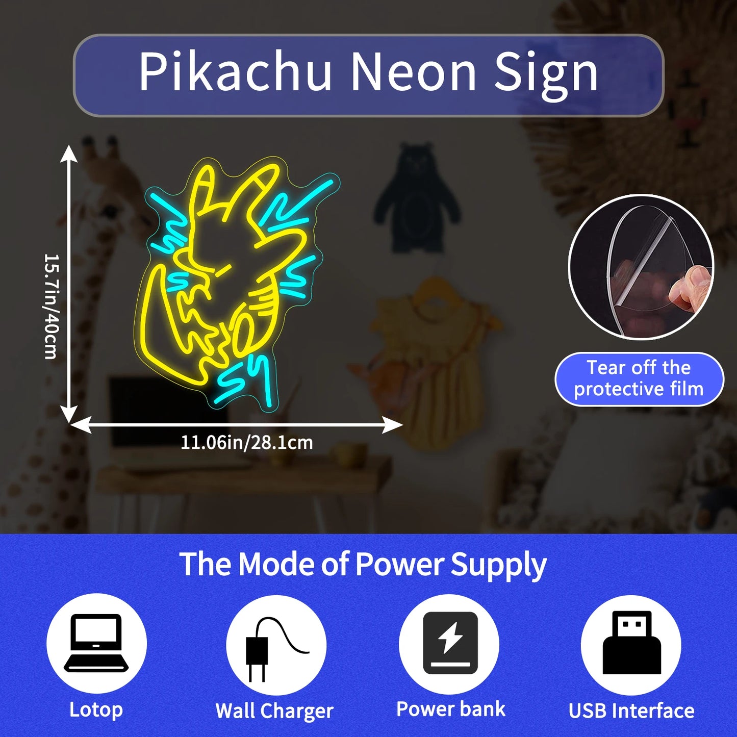 Pikachu LED Sign