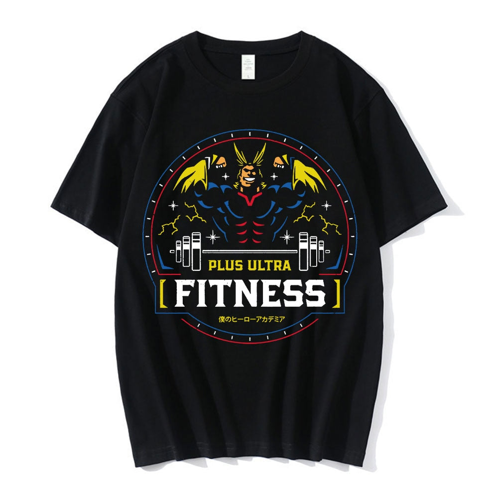 Discover the ultimate All Might Gym Shirt at Feel the Anime. Crush your workouts with this powerful tee featuring the Symbol of Peace. Made with premium materials, it offers comfort and flexibility for intense training. Shop now and unleash your inner hero!