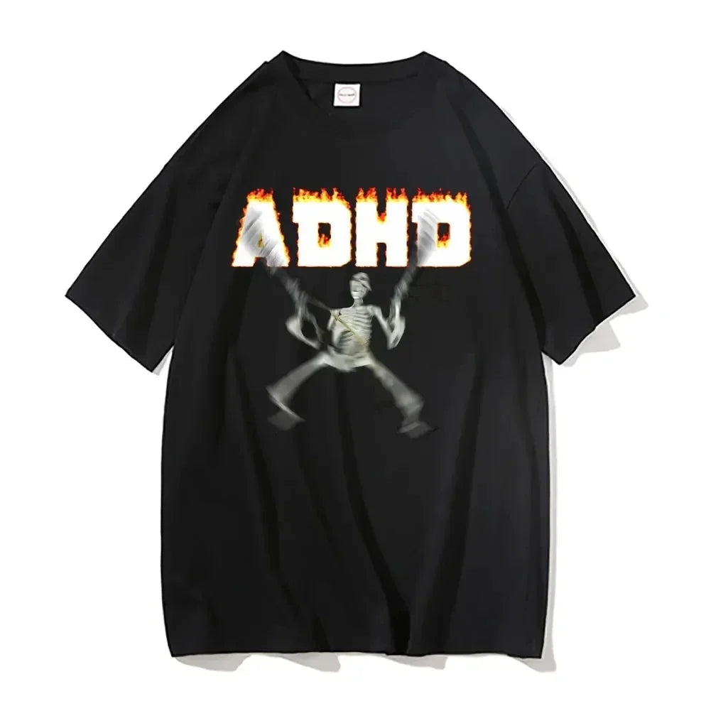 Adhd Skeleton Meme T-shirt