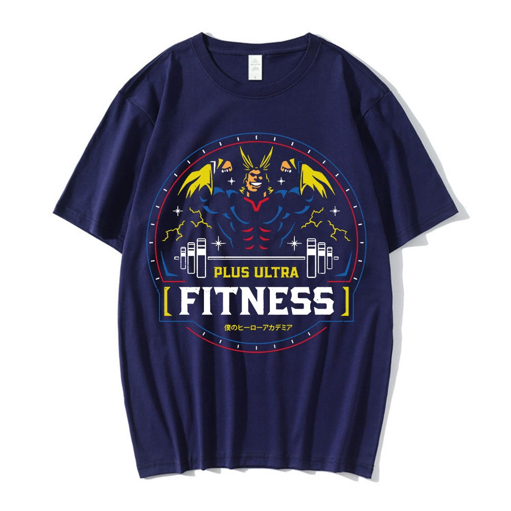 Discover the ultimate All Might Gym Shirt at Feel the Anime. Crush your workouts with this powerful tee featuring the Symbol of Peace. Made with premium materials, it offers comfort and flexibility for intense training. Shop now and unleash your inner hero!