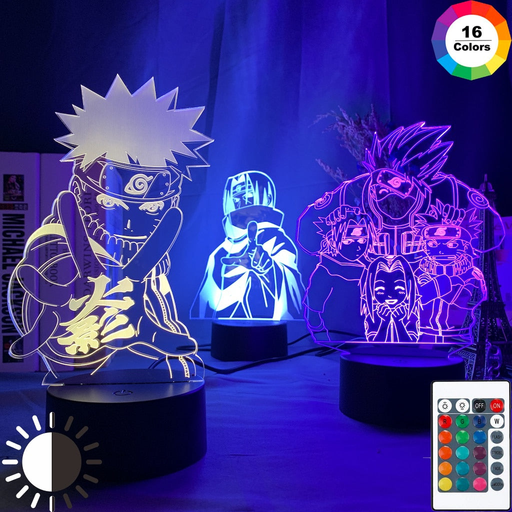 Naruto Face LED Lamp 3D.