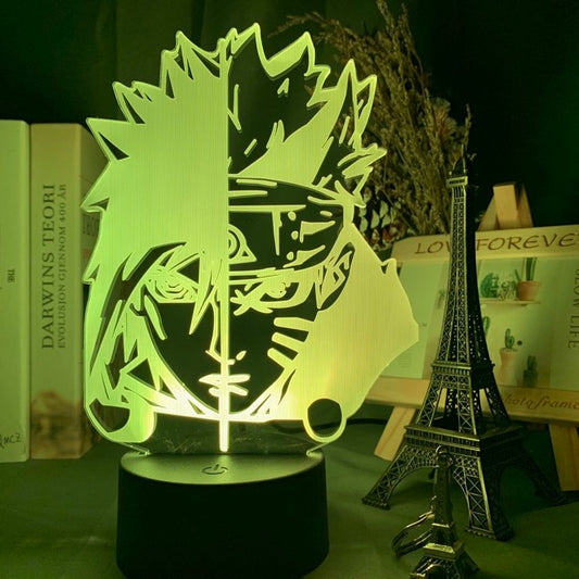 Sasuke vs Naruto LED Lamp 3D.