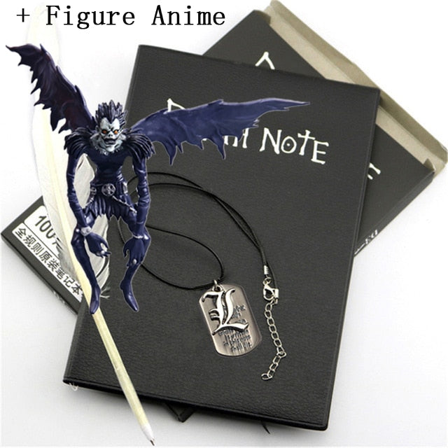 Death Note + Necklace and Ryuk Figure